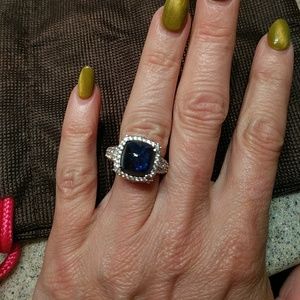 Blue stone ring